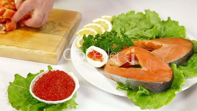 Salmon And Caviar