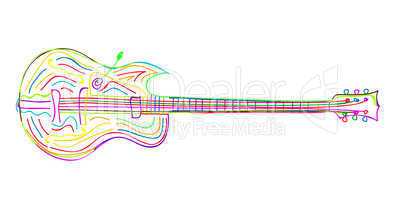 Electric guitar sketch