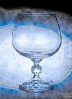 abstract  wineglass and background