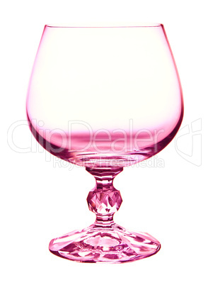abstract pink wineglass and background  isolated