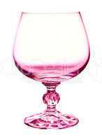 abstract pink wineglass and background  isolated