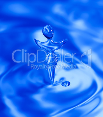 Water drop close up