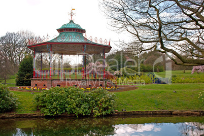 Victorian Bandstand in Sefton Park, Liverpool
