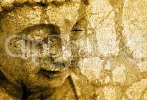 Grunge Buddha Background - Sepia Fx