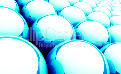 Magic Matrix Balls Background - Blue