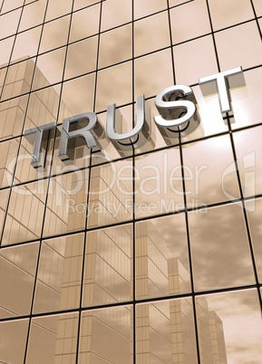 Spiegelfassade Braun - Trust Konzept