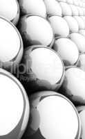 Silver reflection balls background 8