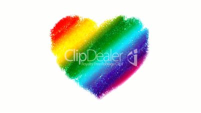 Rainbow Heart Drawing with Zoom