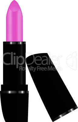 vector pink lipstick