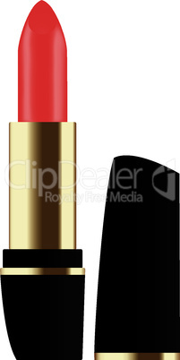 vector red lipstick