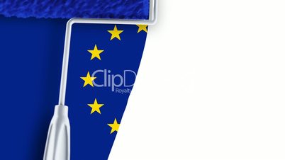 Painting Flag - European Union