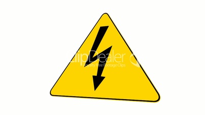 High Voltage Sign (Loop with Matte)
