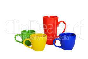 Multi-colored cups