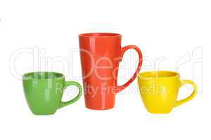 Multi-colored cups