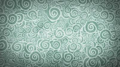 pale gray turquoise curles ornatment loop background