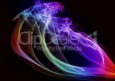 Bright abstract smoke