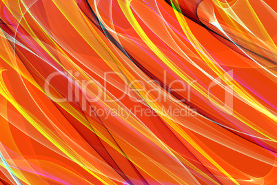 Abstract orange  swirl and strips