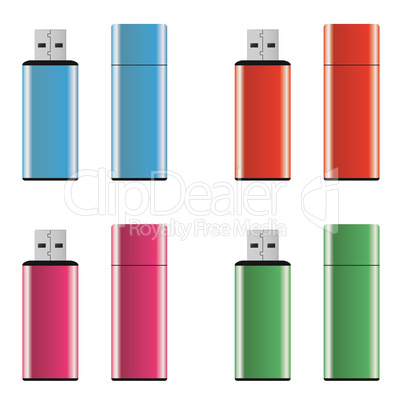 Colored USB pen drives