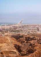 View on Dead Sea from Masada fortress, Israel