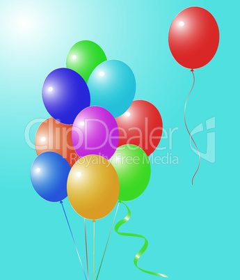 vector colorful balloons