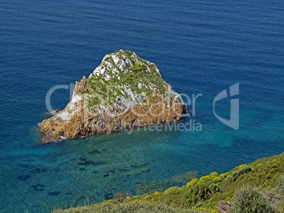 Felsen bei Masua im Südwesten Sardiniens