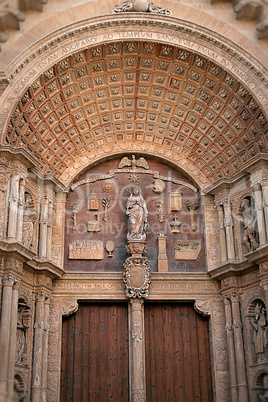 Entrance to the Catholic Cathedral