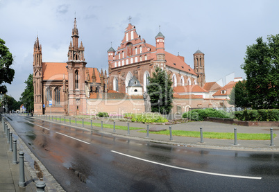 St. Anne's Church and Bernardine Monastery panorama