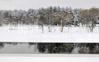 River lanscape in winter