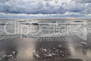 Storm on a Baltic sea.