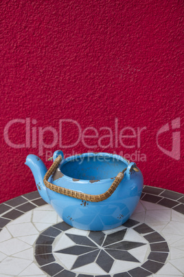 teapot on a table