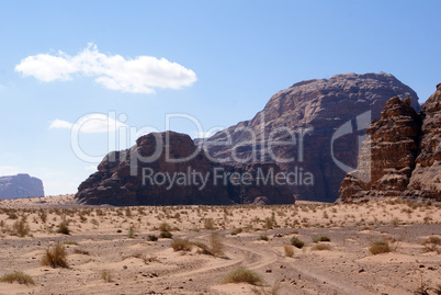 Rocks and sand