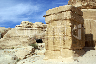 Rock tomb in Petra