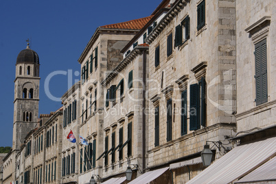 Tower and houses