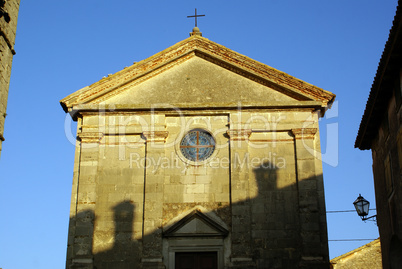 Church with shadow