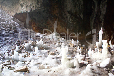 Ice in cave