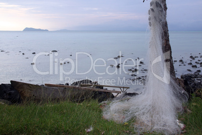 Boat and fishing net