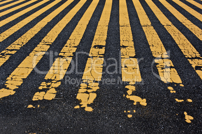 yellow stripe crosswalk