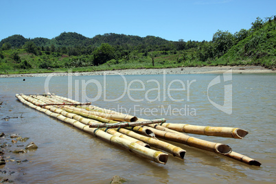 Bamboo raft