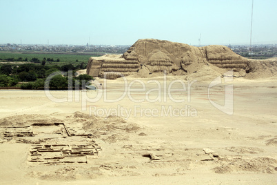 Desert and ruins