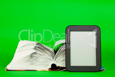 Open book and e-book reader