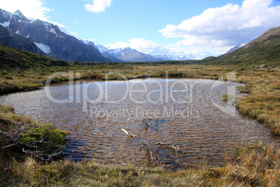 Mountain and lake