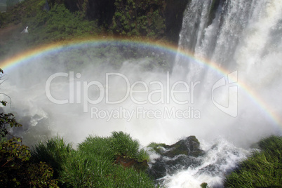 Grass and waterfall