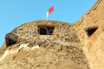 Flag and fort
