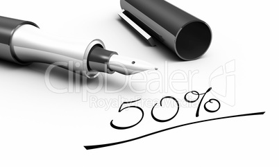 50% - Stift Konzept