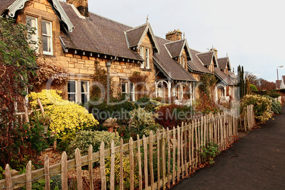 Beautiful, old, traditional Scottish houses