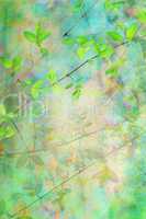 Natural leaves grunge beautiful, artistic background
