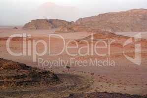 Road in Wadi Rum