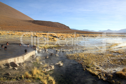 Pool and hot springs