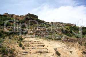 Staircase and ruins