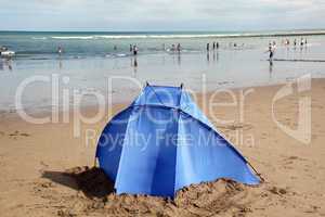 Blue tent